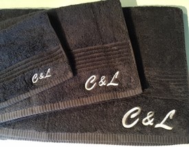 C&L Initials Towel Embroidery