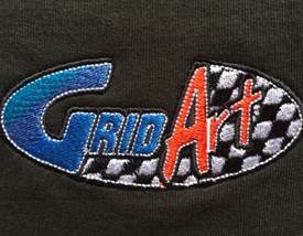 Grid Art Racing Embroidery