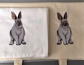 Personalised tea towel / bag gift set